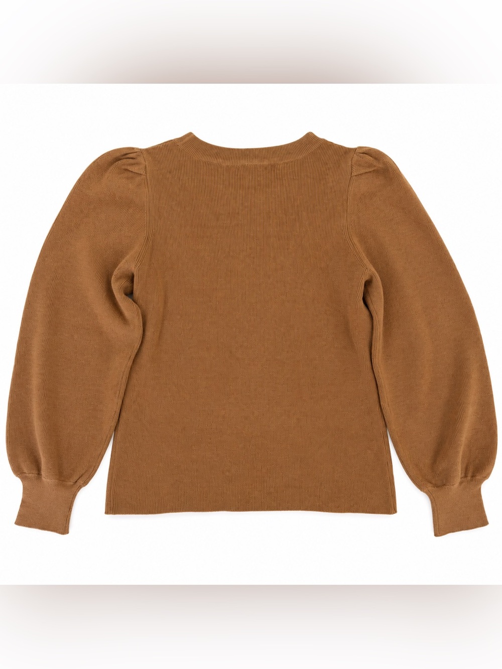 The Limited Brown Puff Sleeve Sweater Size Medium Like New